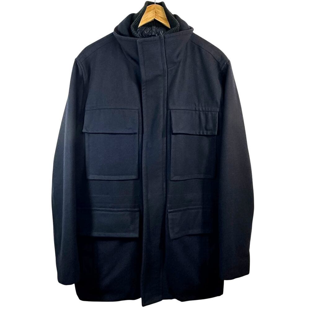 Marc New York by Andrew Marc Men's  Wool Coat Military Style Jacket Size Large